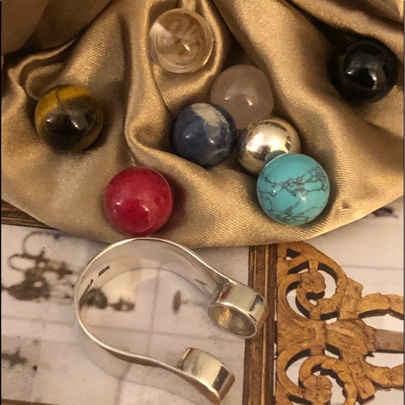 Silpada Sterling Silver Interchangeable Ring with Eight interchangeable … - Picture 2 of 7